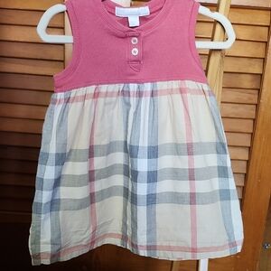 Burberry Classic Plaid Baby Dress Size 9M